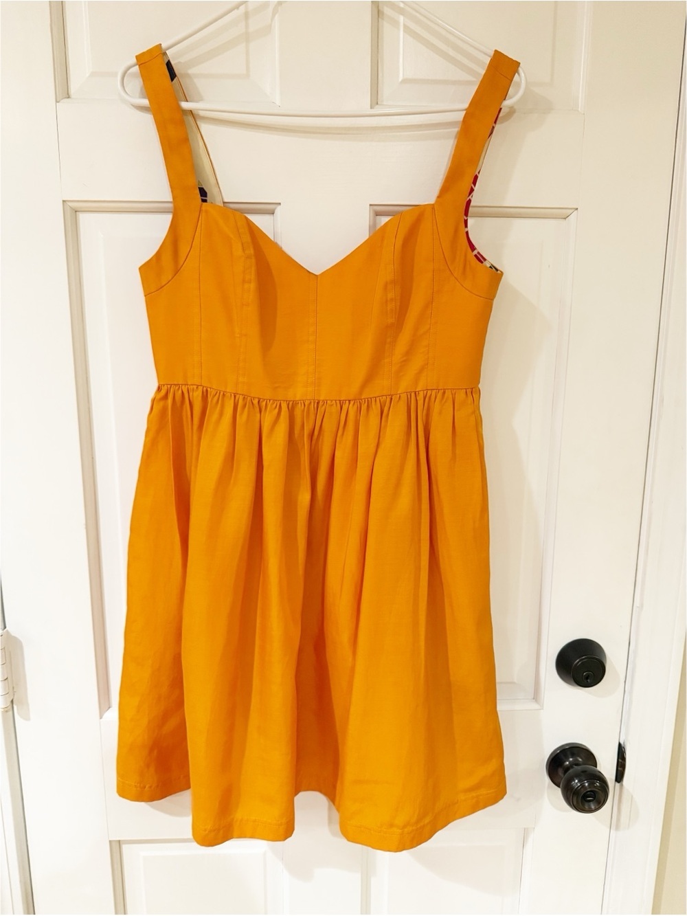 Ali Ro Marigold Sweetheart Mini Dress | Pockets | Size 6